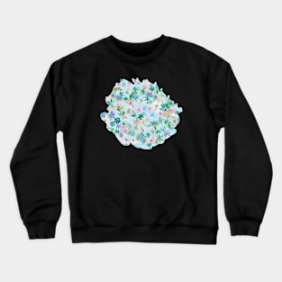 Daisies Spring Countryside Green Blue Crewneck Sweatshirt